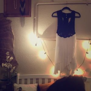 Free People Black & White Dress